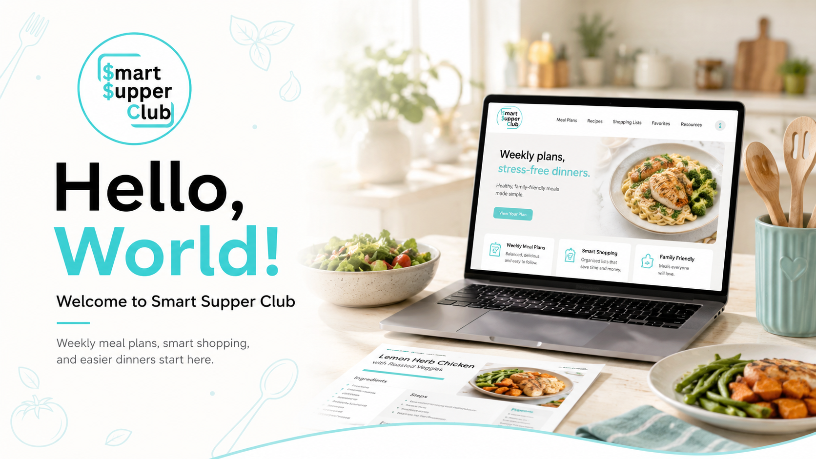 Hello, World. Welcome to Smart Supper Club.